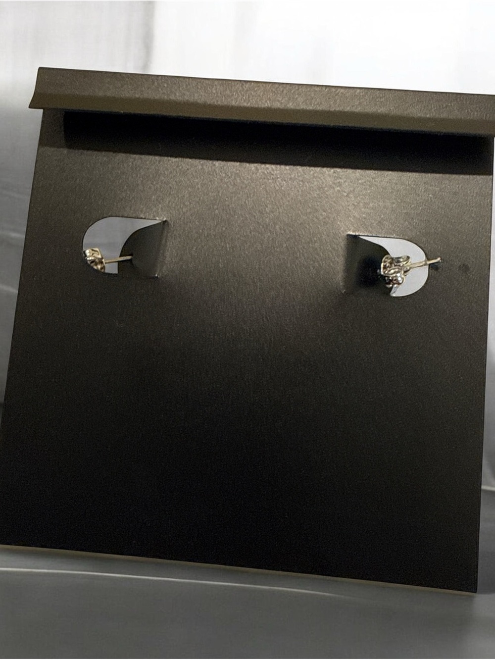 COACH Silver signature C Heart Drop Earrings - Picture 4 of 4